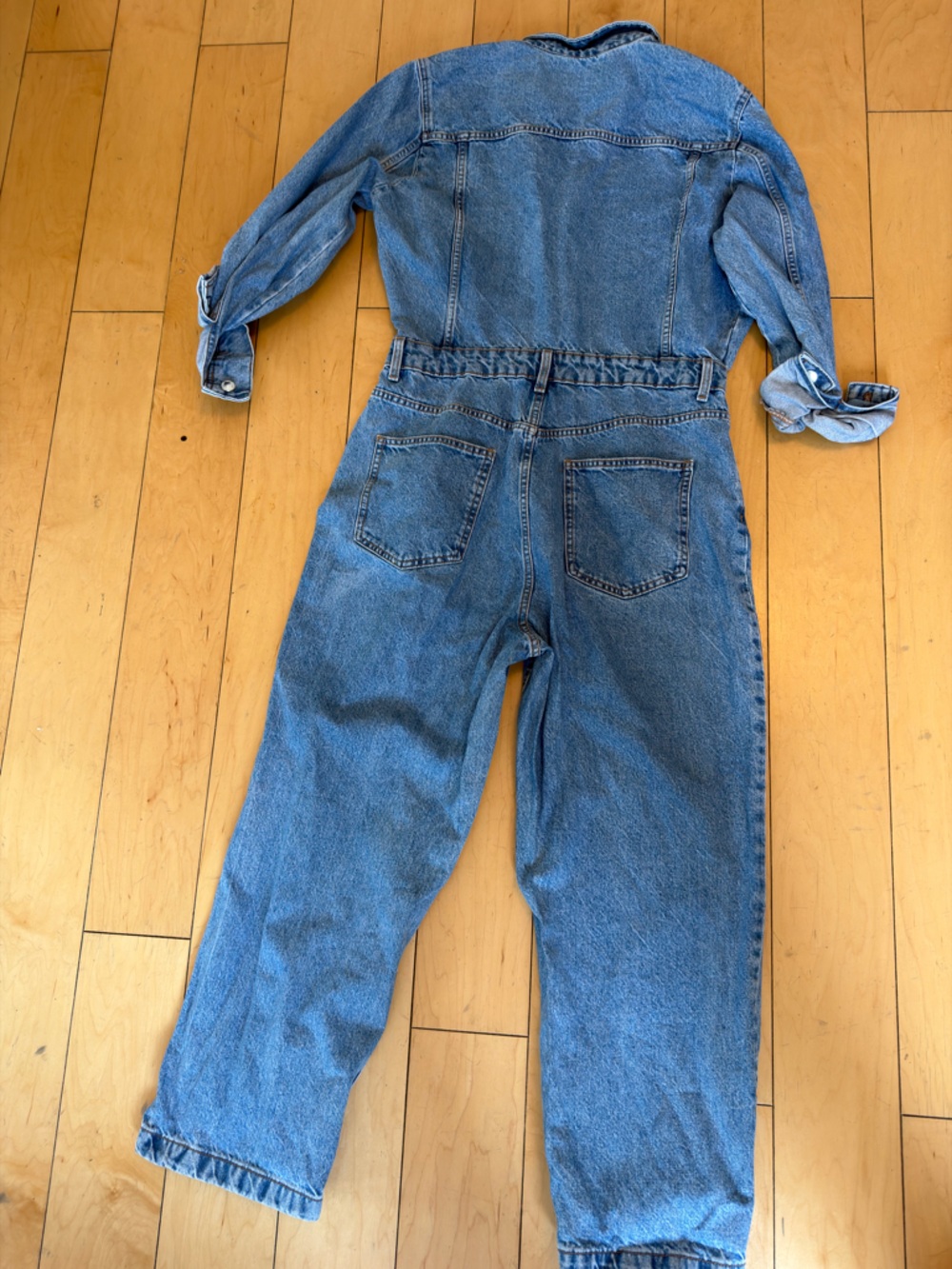 Zara Blue Denim Women’s Overalls Jumpsuit - Picture 7 of 9